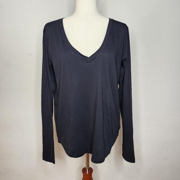 NWT Bobi Los Angeles Long Sleeve Slouchy Boyfriend Tee Size XS - Picture 1 of 7